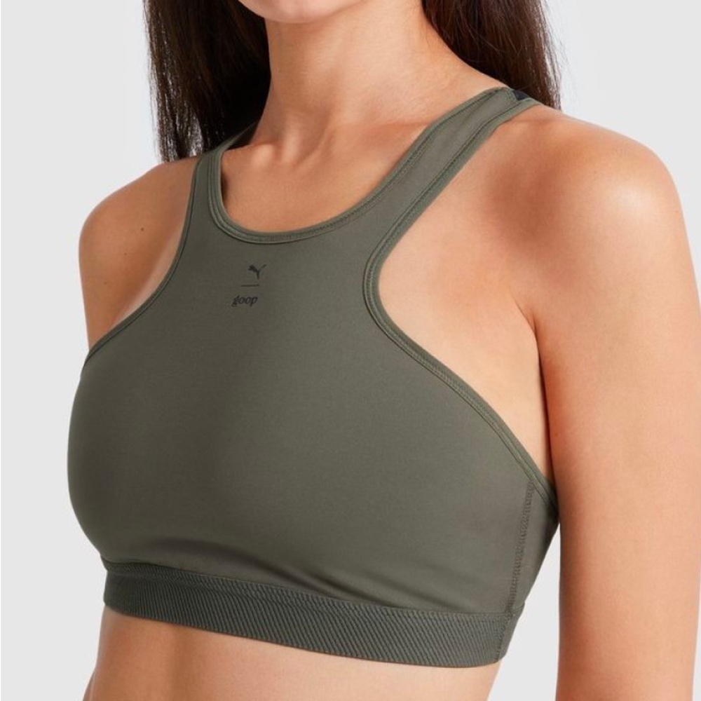 Puma X Goop Sports Bra Grape Leaf New With Tags